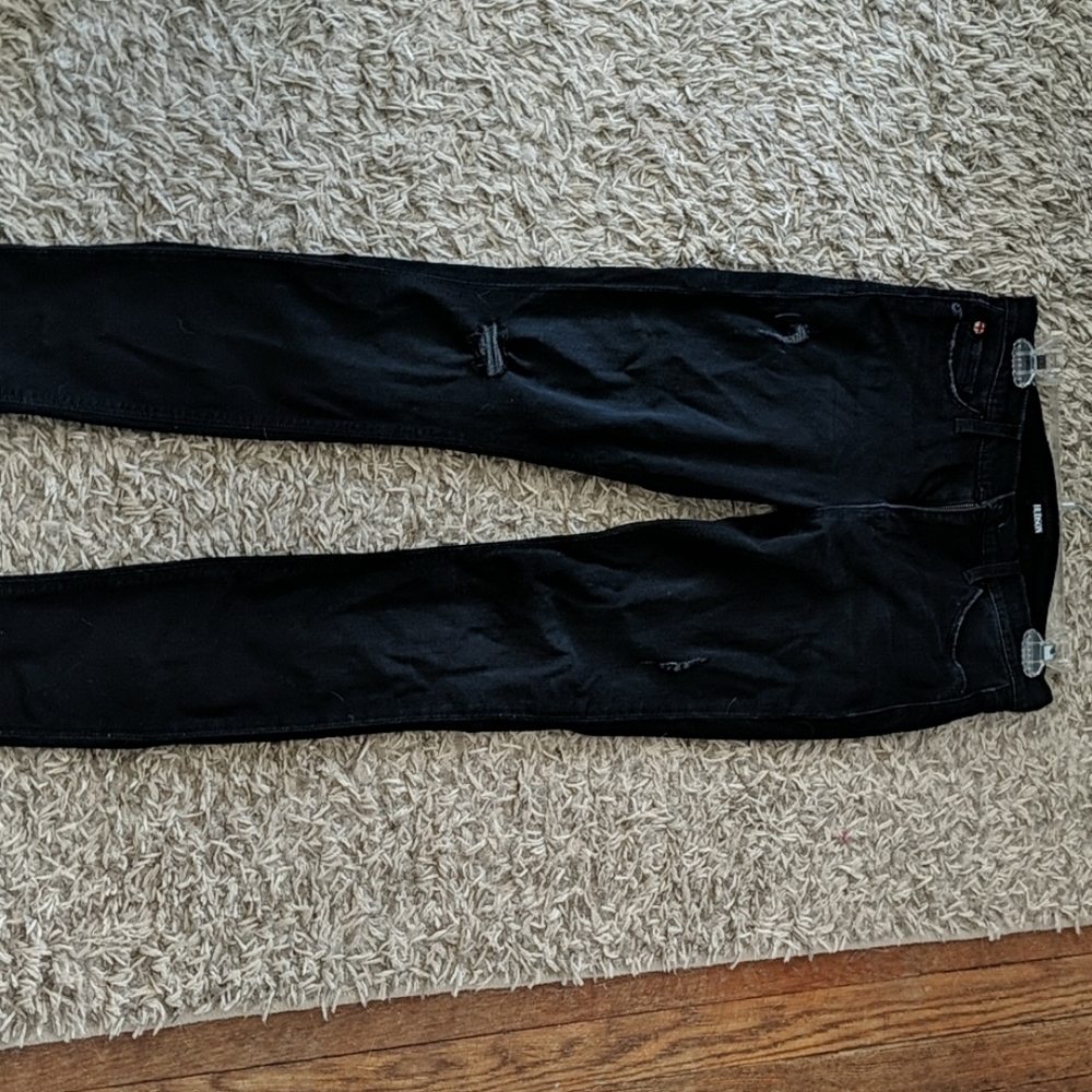 Hudson Mid Rise Nico Black Jeans